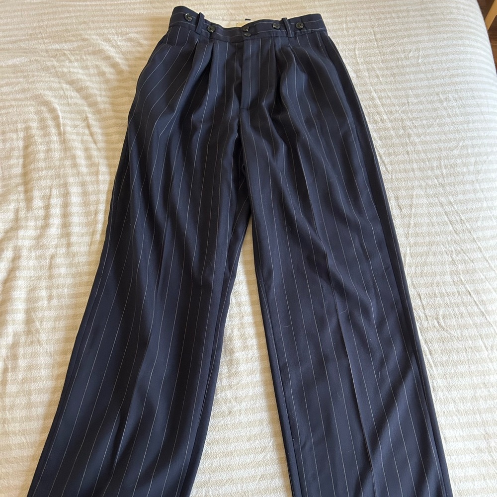Doen Navy Striped Trousers